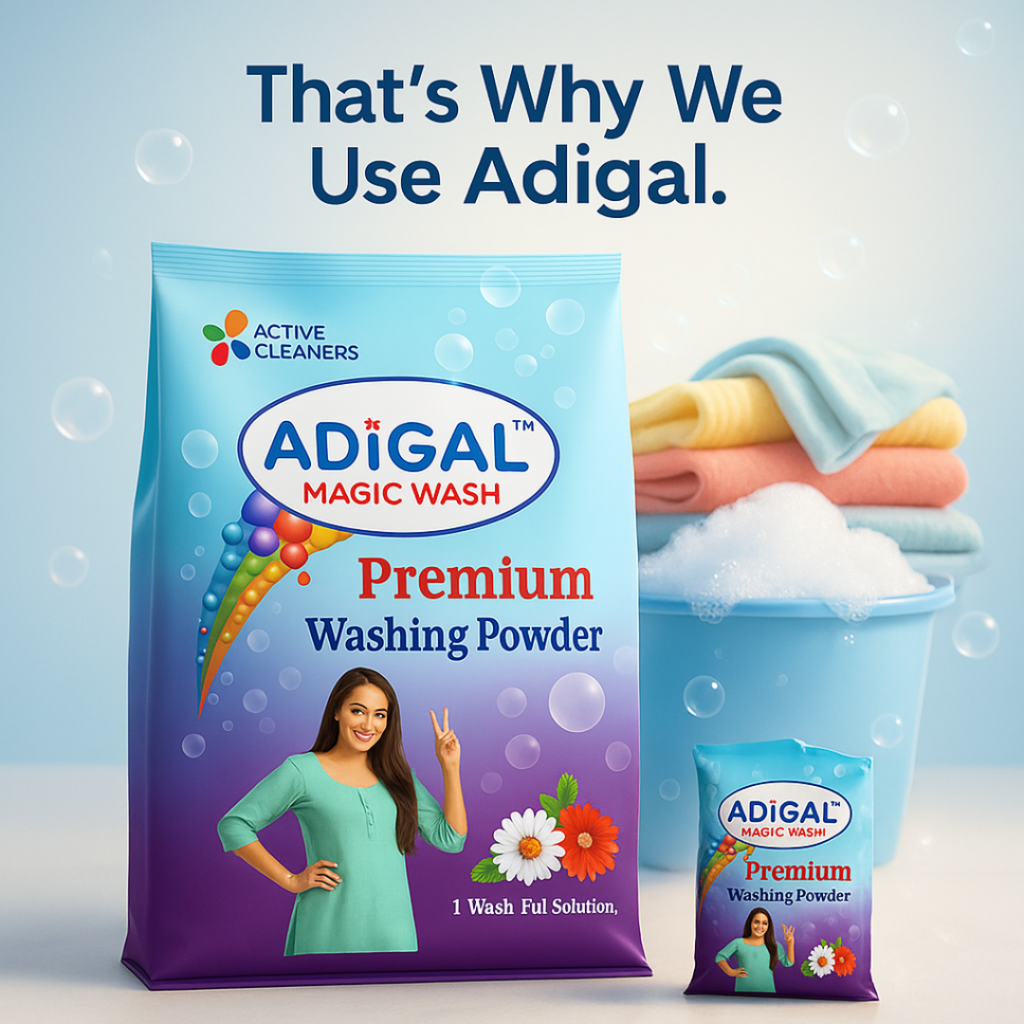 Adigal Premium Detergent Powder laundry cleaning product