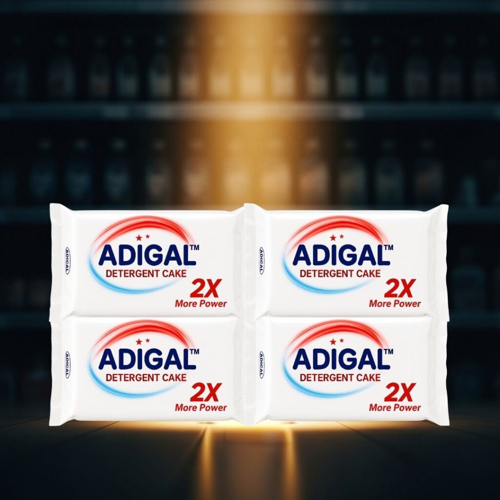 Adigal White detergent soap pack of 4 for clothes cleaning