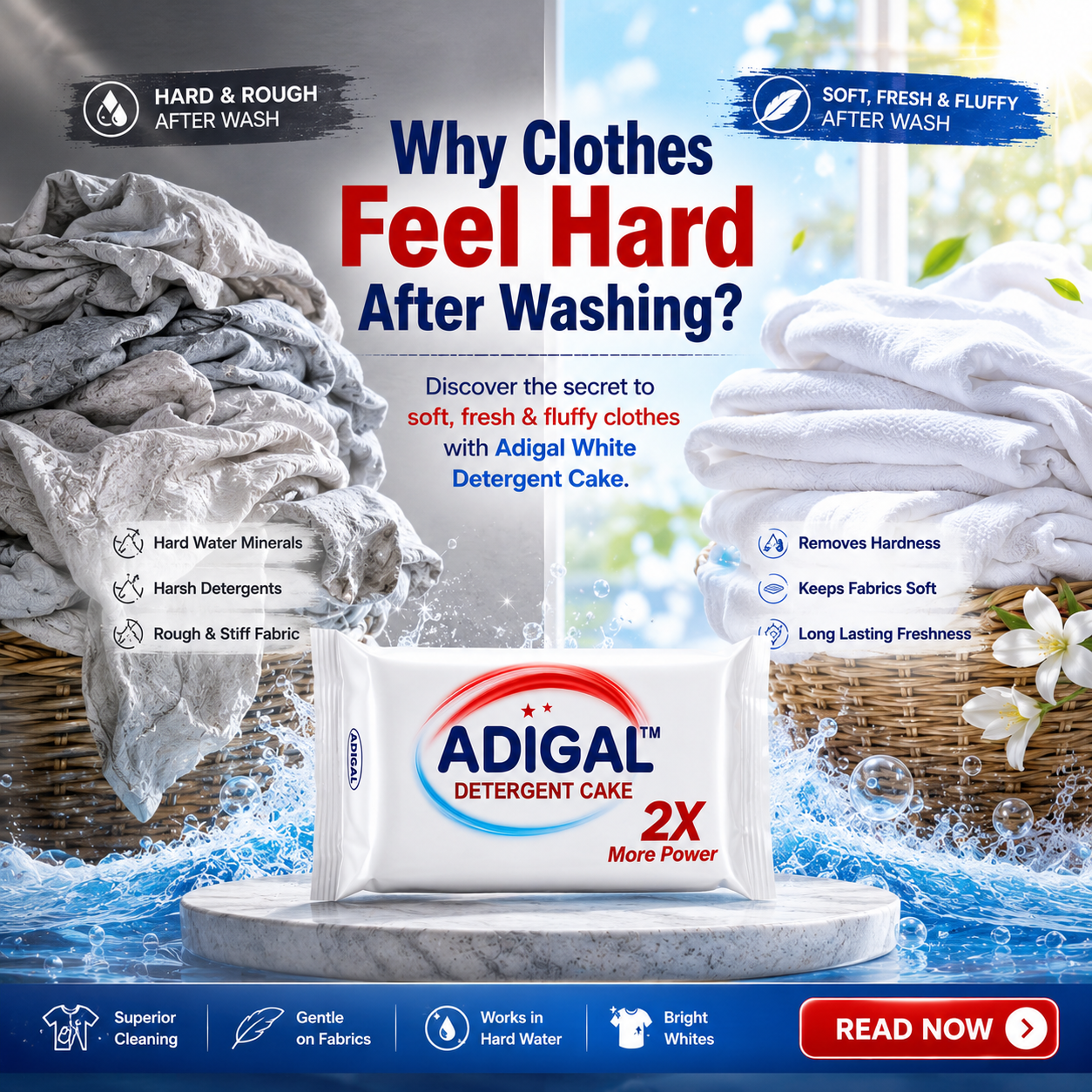 Why Clothes Feel Hard After Washing: Best Softening Tips | Adigal