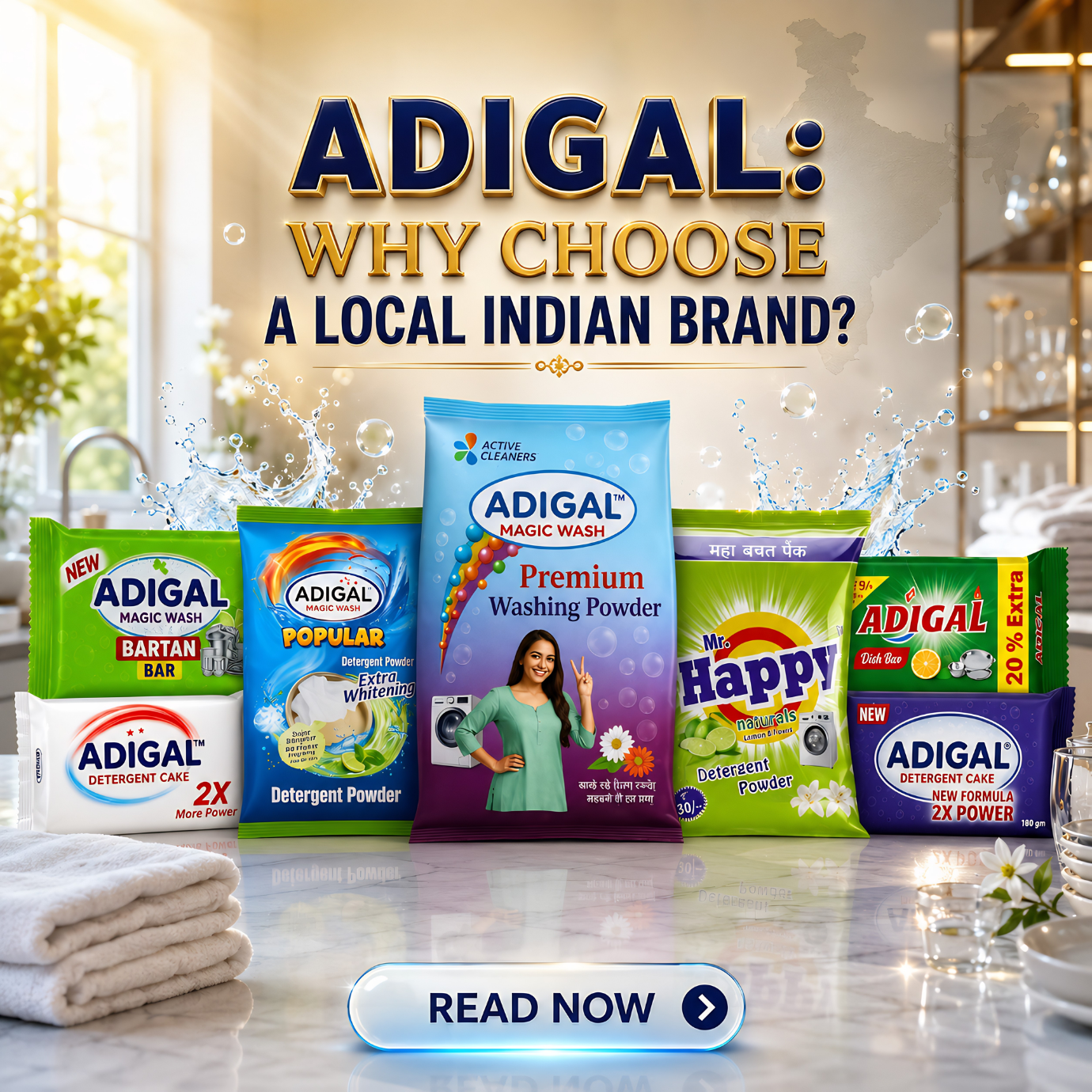 Adigal 12 cleaning products range - why choose a local Indian brand